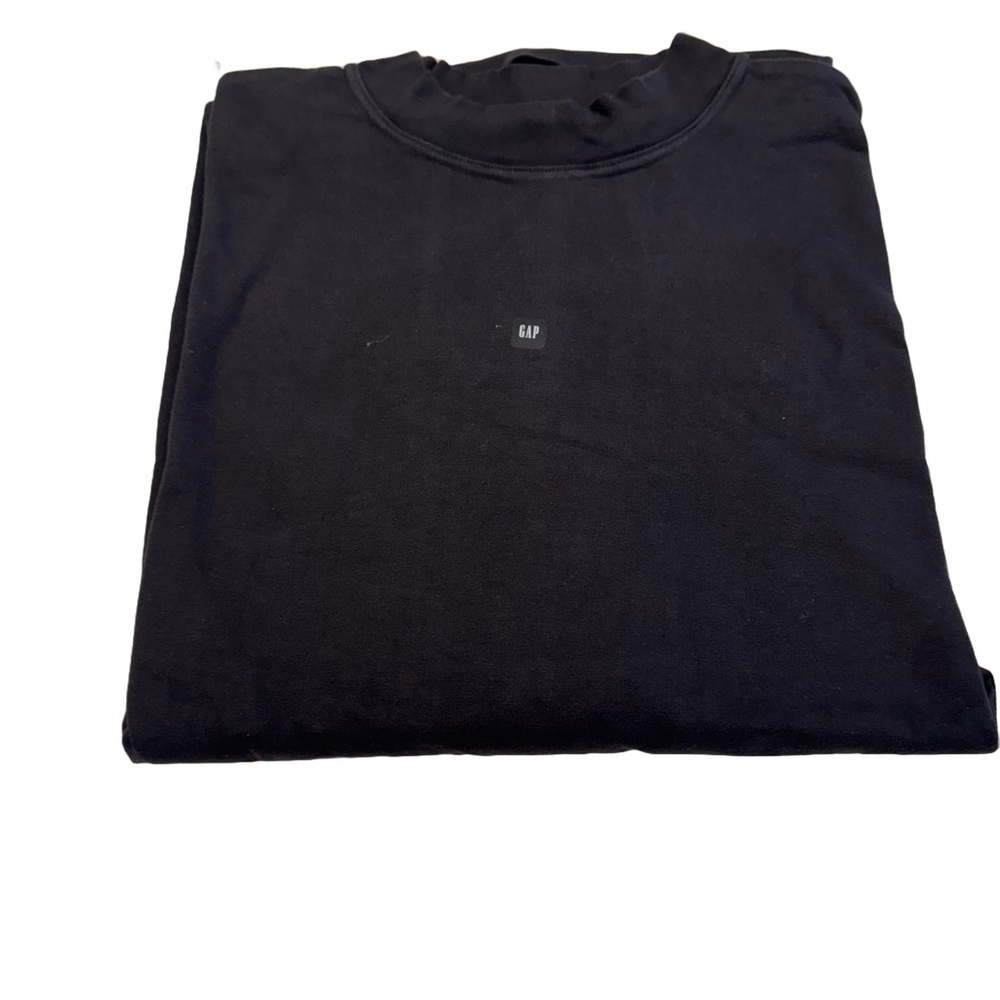 YZY Gap Men’s Long Sleeve Jersey Black NWT Size L Moc Neck